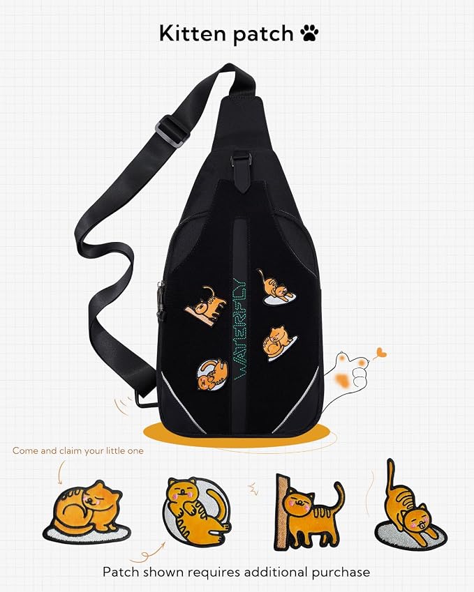 WATERFLY Small Crossbody Sling Backpack Anti Theft Backpack - Image 2