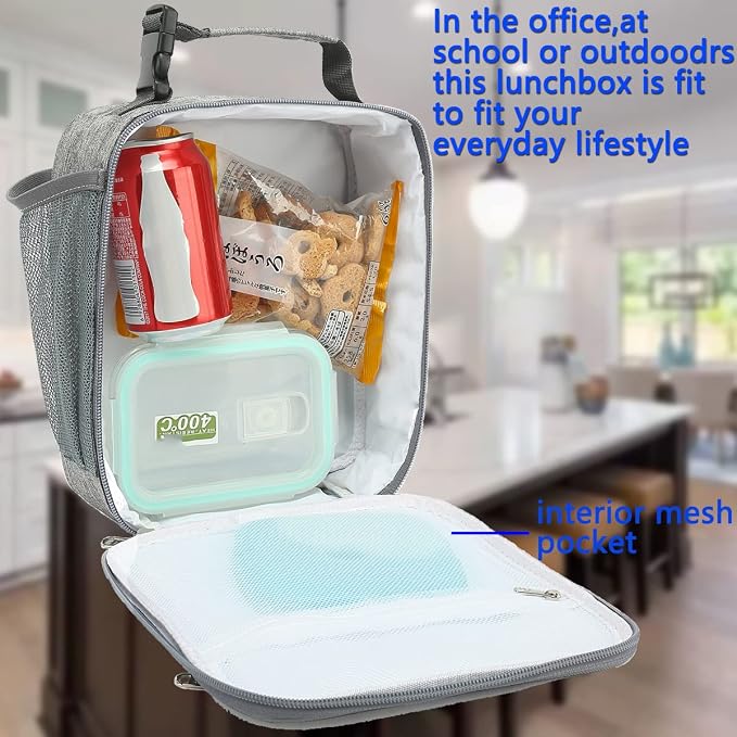 FlowFly Kids Lunch box Insulated Soft Bag Mini Cooler Back to School Thermal - Image 2