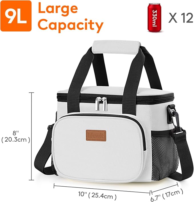 Lifewit Medium Lunch Bag Insulated Lunch Box Soft Cooler Cooling Tote - Image 3