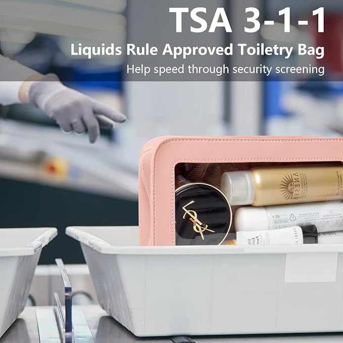 LETGO Clear Makeup Bag, TSA Approved Toiletry Organizer - Image 3