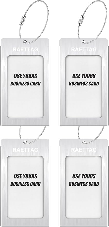 Luggage Tags Metal Suitcase Tags Travel Bag ID Identifier Luggage Tag - Image 2