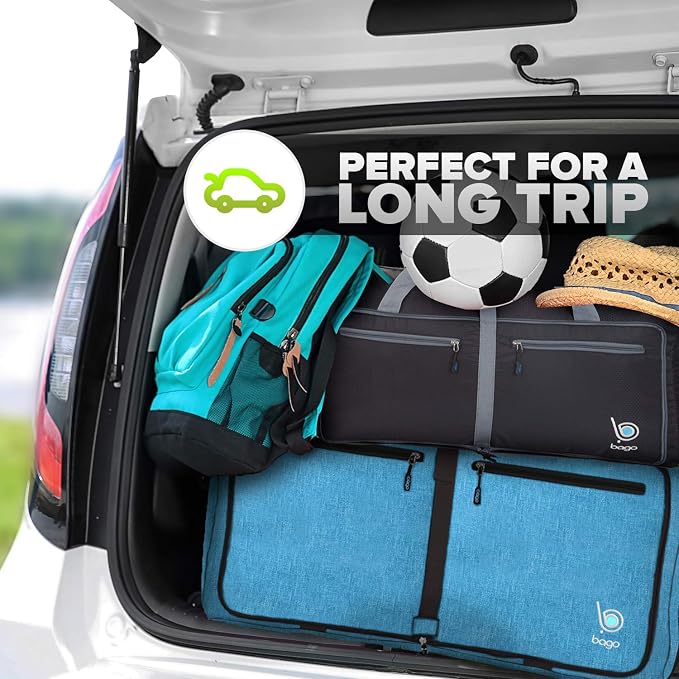 Bago Foldable Duffel Bags for Traveling Women & Men - 40L Sports Packable - Image 9