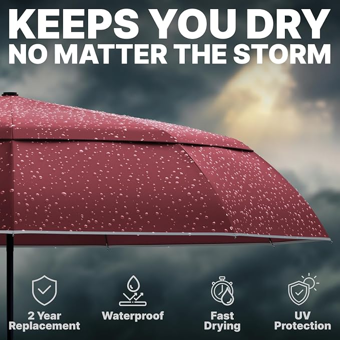 Royal Walk Windproof Folding Travel Umbrella Compact and Strong Luxurious Real - Image 7