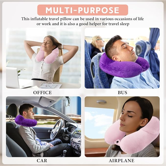 Sintuff 2 Pack Inflatable Travel Pillow - Image 7