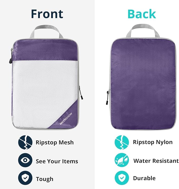 Compression Packing Cubes 3 Set, Compressible Space-Saving Packing Cubes - Image 5