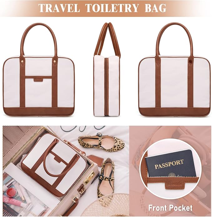 Hanging Travel Toiletry Bag, Large Capacity Cosmetic Travel Toiletry Organizer - Image 6