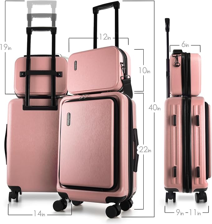 22 Inch Carry On Luggage 22x14x9 Airline Approved, Carry On Suitcase - Image 2