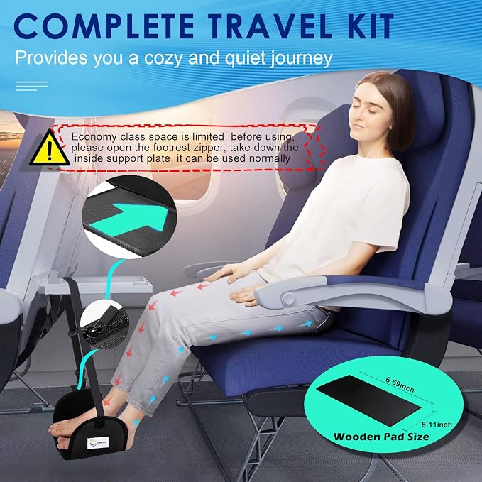 2-Pack Airplane Foot Rest - Image 2