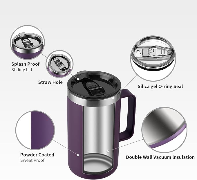 KXIAOCHEN 20oz Insulated Coffee Mug - Image 5
