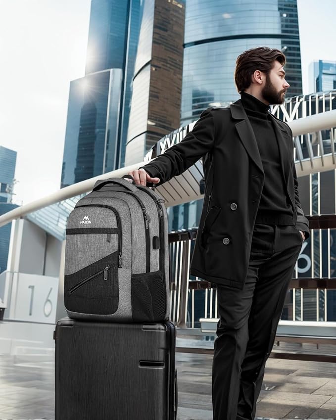 MATEIN 17 Inch Work Backpack for Men Women, Water Resistant Practical Travel - Image 6
