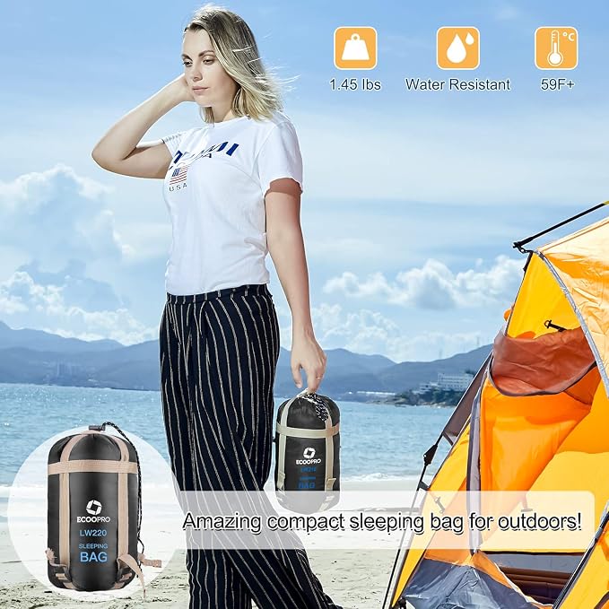 ECOOPRO Warm Weather Sleeping Bag - Image 6
