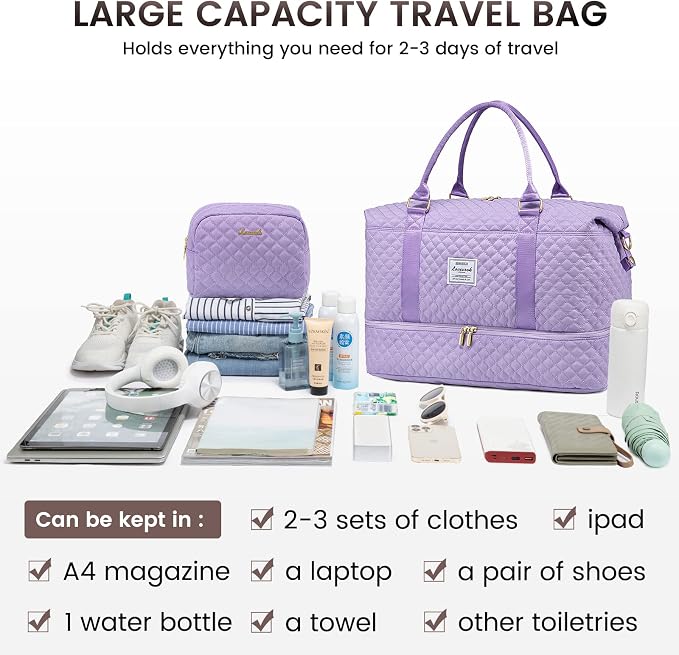 LOVEVOOK Travel Duffle Bag, Weekender Bags - Image 8