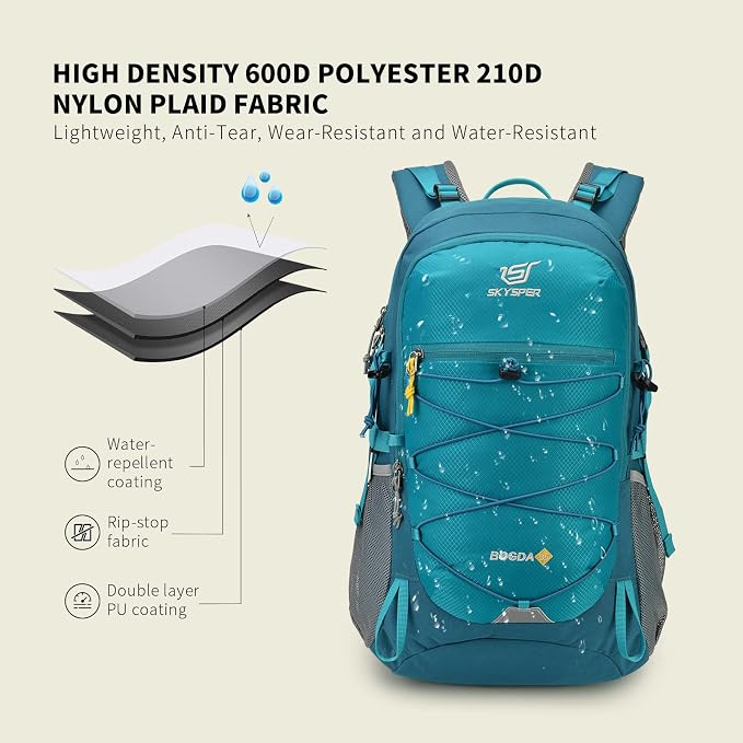 SKYSPER Hiking Backpack for Men Women, 35L Travel Backpack Waterproof Camping - Image 3