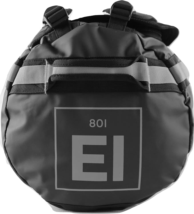Element Equipment Trailhead Duffel Bag Shoulder Straps Waterproof Black/Grey - Image 7