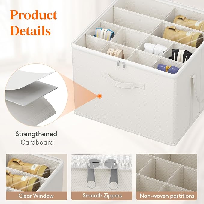 Lifewit Shoe Storage Organizer for Closet, Fits 12-16 Pairs, Large Shoe Box - Image 4