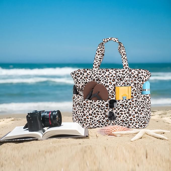 Beach Pool Bags Tote for Women Ladies Large Gym Tote Carry On Bag - Image 3
