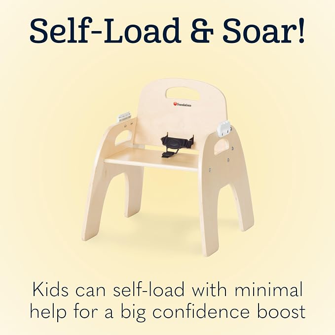Foundations Easy Serve 11" Wood Feeding Chair - Image 5