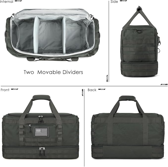 ETRONIK Travel Bag for Men Women, Gym Bag & Tactical Duffle Bags for Travel - Image 7