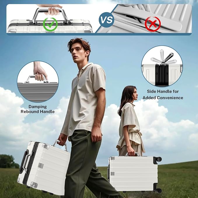 Krute Carry On Luggage Noble TSA Airline Approved Suitcase - Image 4