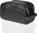 LEATHER VILLAGE Premium Leather Toiletry Travel Pouch by LeatherVillage