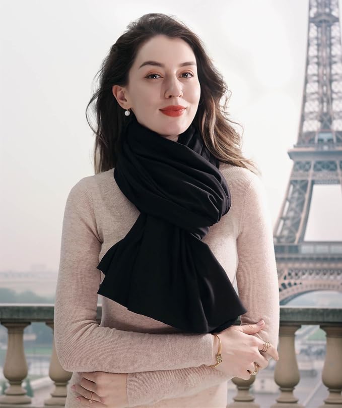 VENVSBEE Shawl Wraps for Women, Travel Scarf Soft Blanket Wrap Pashmina Travel - Image 3