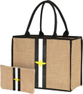 Large Beach Bag Jute Woven Tote by HelloBeaches