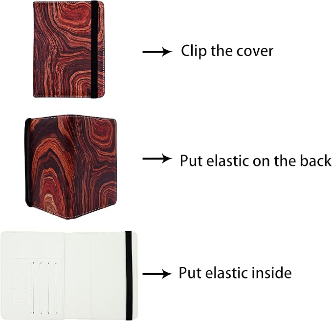 Passport Holder for Women and Men PU Leather Passport Cover for Travel - Image 3