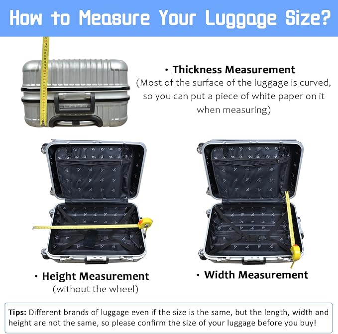 Luggage Cover for Suitcase Elastic Suitcase Cover Protector, Carry On Luggage - Image 6