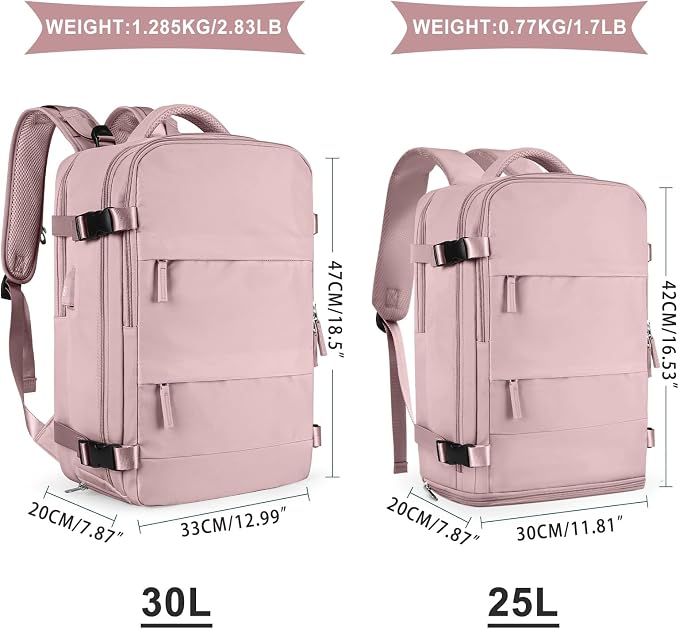 coowoz Large Travel Backpack For Women Men, Carry On Backpack Flight Approved - Image 2