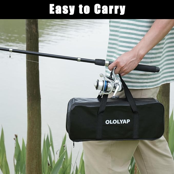 Fishing Pole Combo Set 6.9ft 2PCS Telescopic Fishing Rod and Reel Combo - Image 7