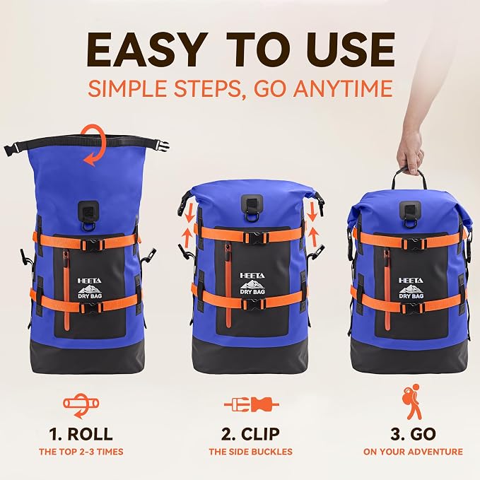 HEETA Dry Bags Waterproof Backpack 40L - Image 3