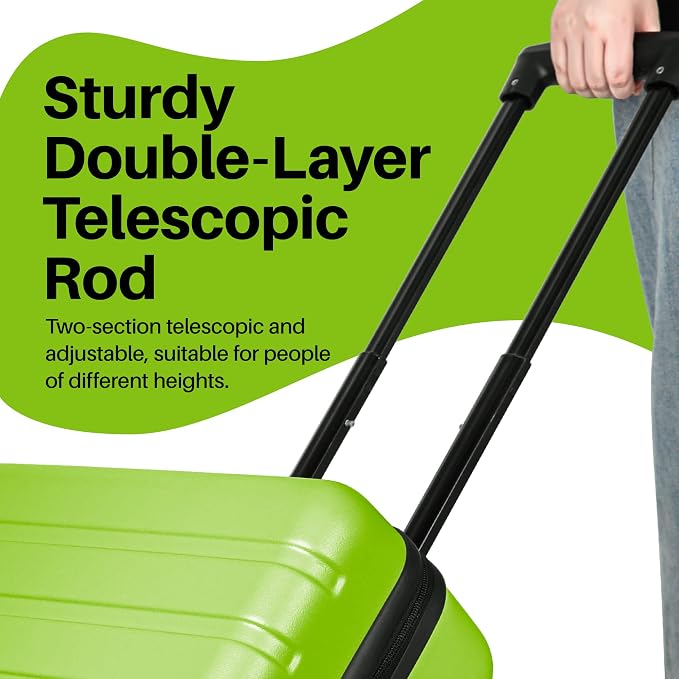 AnyZip Suitcase Hardside PC ABS Lightweight USB Luggage - Image 6