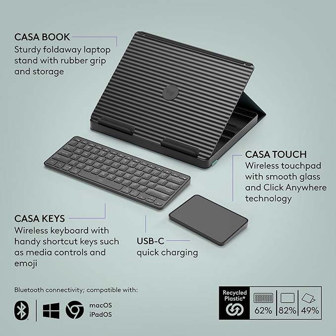 Logitech Casa Pop Up Desk Kit - Image 6
