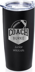 Lifetime Creations Personalized Football Coach Tumbler: Custom Football Coach by LifetimeCreations