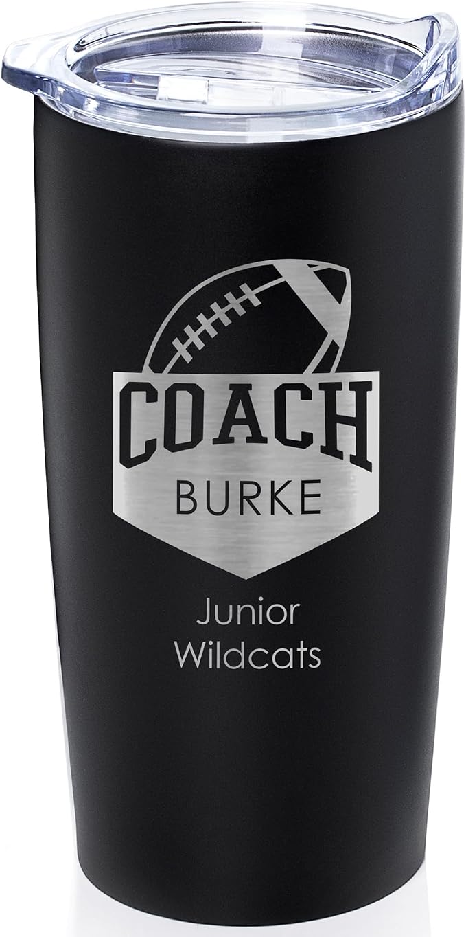 Lifetime Creations Personalized Football Coach Tumbler: Custom Football Coach by LifetimeCreations