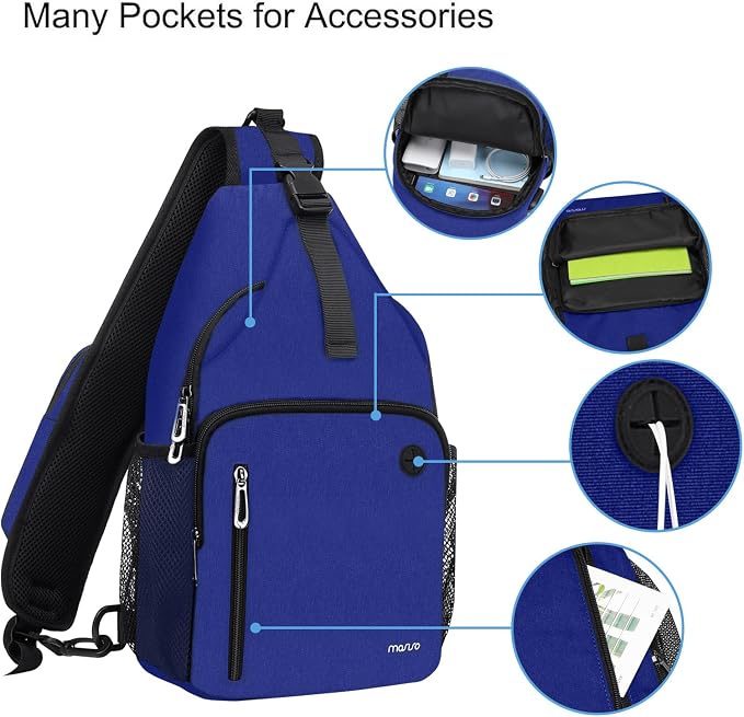 MOSISO Sling Backpack Bag, Crossbody Shoulder Bag Travel Hiking Daypack Chest - Image 3