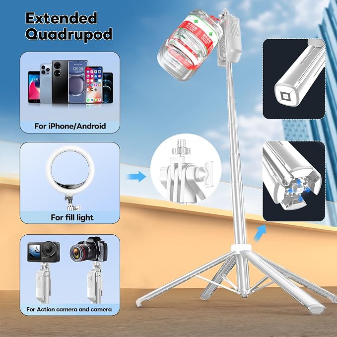 71" Selfie Stick Phone Tripod - Image 4