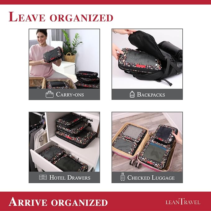 Compression Packing Cubes for Travel Organizers - Image 9