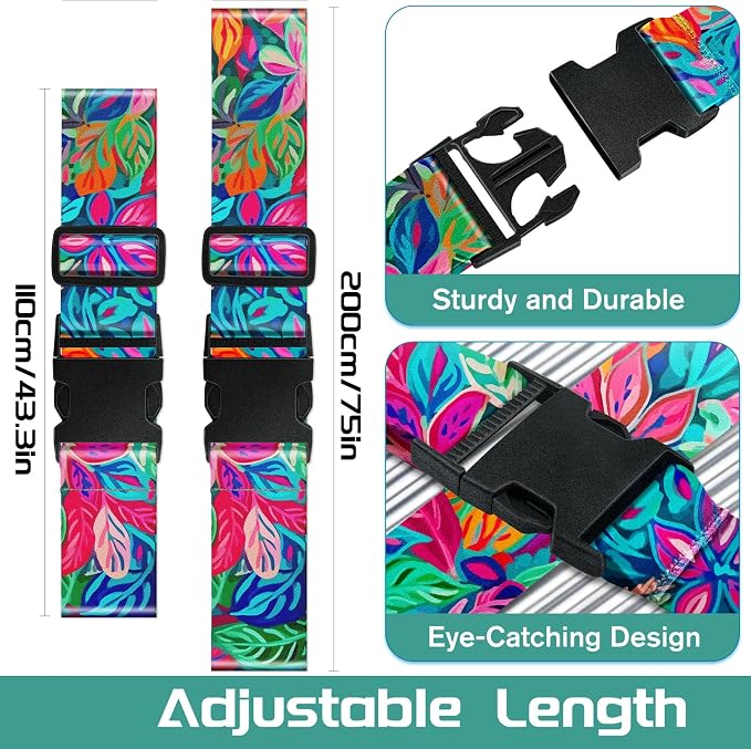 Slohif Luggage Straps for Suitcases Travel Belt Accessories Luggage Connector - Image 2