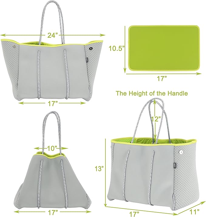 QOGiR Neoprene Multipurpose Beach Bag Tote - Image 4