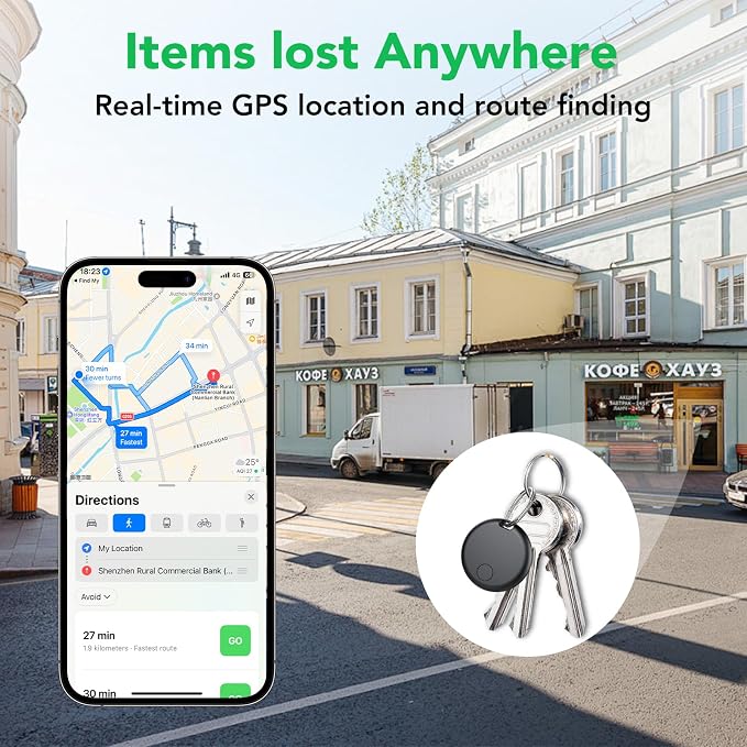 Air Tracker Tags-4 Pack: Smart Bluetooth Tracker, Item Finder Works - Image 3