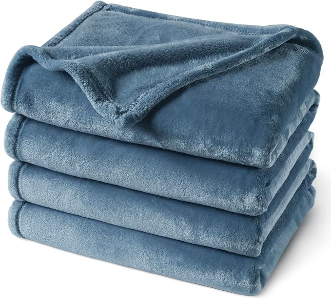 PHF Ultra Soft Fleece Blanket Queen Size, No Shed No Pilling Luxury Plush Cozy by PHF