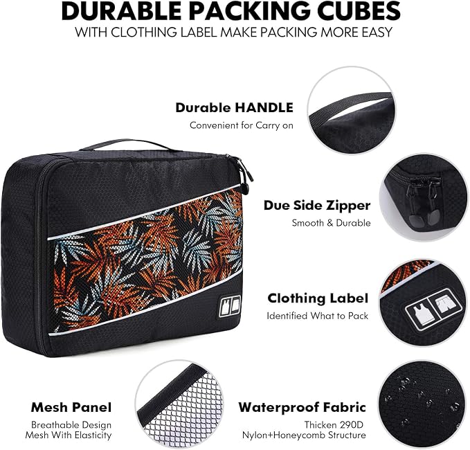 Packing Cubes Luggage Bags Organizer Durable Travel Accessories - Image 4