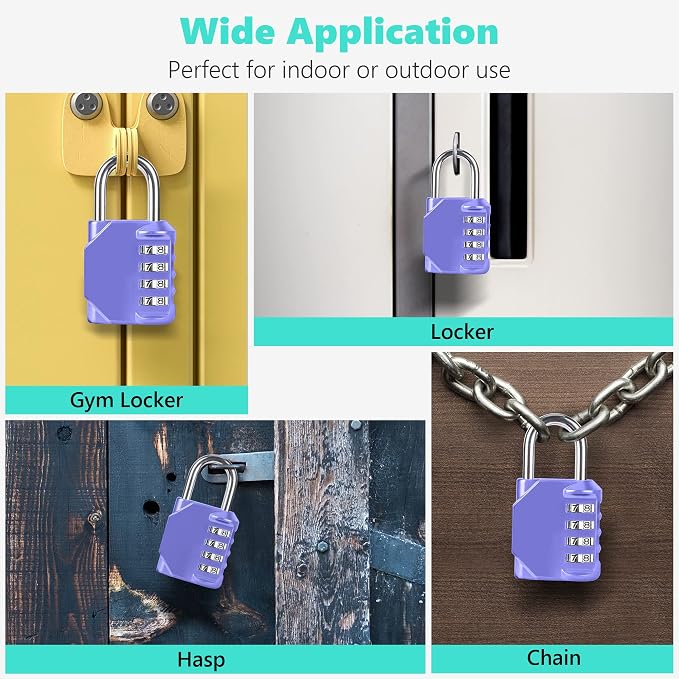 CL11VP Combination Lock, 4 Digit Outdoor Combination Padlock Set Your own - Image 6