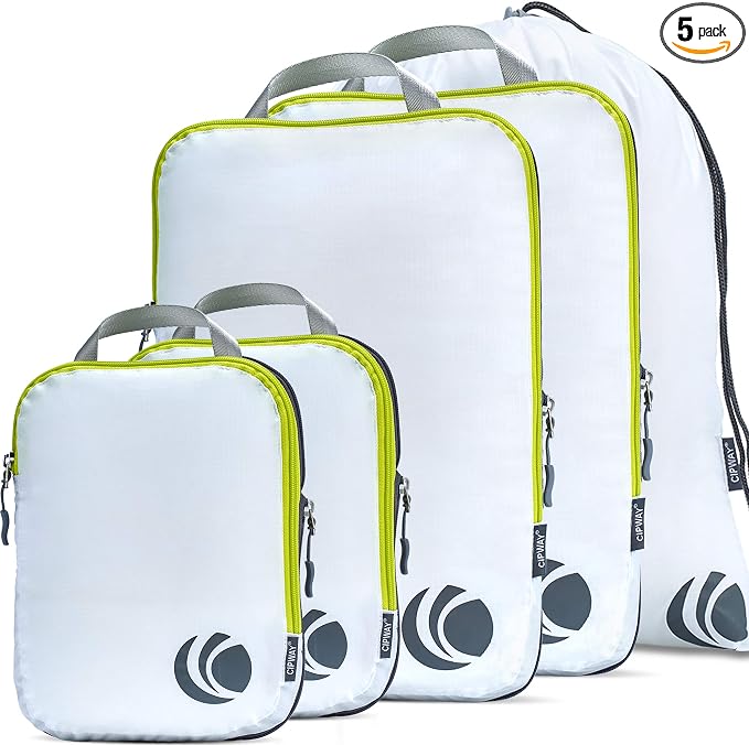 Cipway - 5 Set Compression Packing Cubes by Cipway