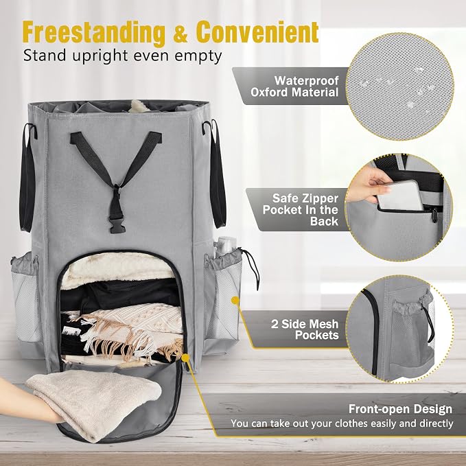 Laundry Bag Backpack Extra Large, 110L Laundry Backpack Heavy Duty - Image 5