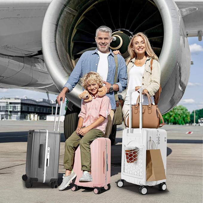 MRPLUM Carry On Luggage Double Handle Suitcase - Image 6