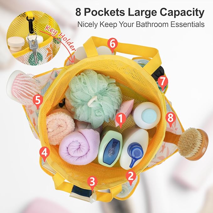 F-color Mesh Shower Caddy Portable - Image 2