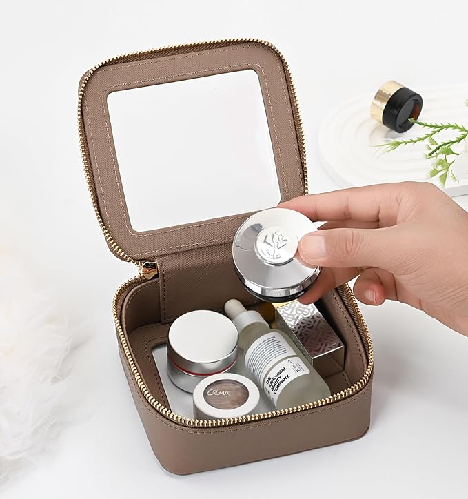 Aveniee Mini Clear Makeup Bag, Small Travel Toiletry Bag Cosmetic Bags TSA - Image 5