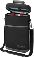 OPUX 2 Bottle Wine Carrier Tote, Insulated Leakproof Wine Cooler Bag, Wine by OPUX